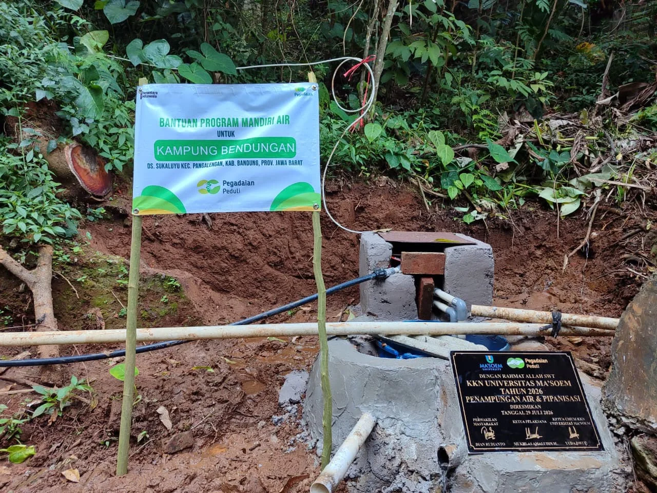 Pegadaian Jabar Bantu Atasi Krisis Air Bersih Warga Pangalengan