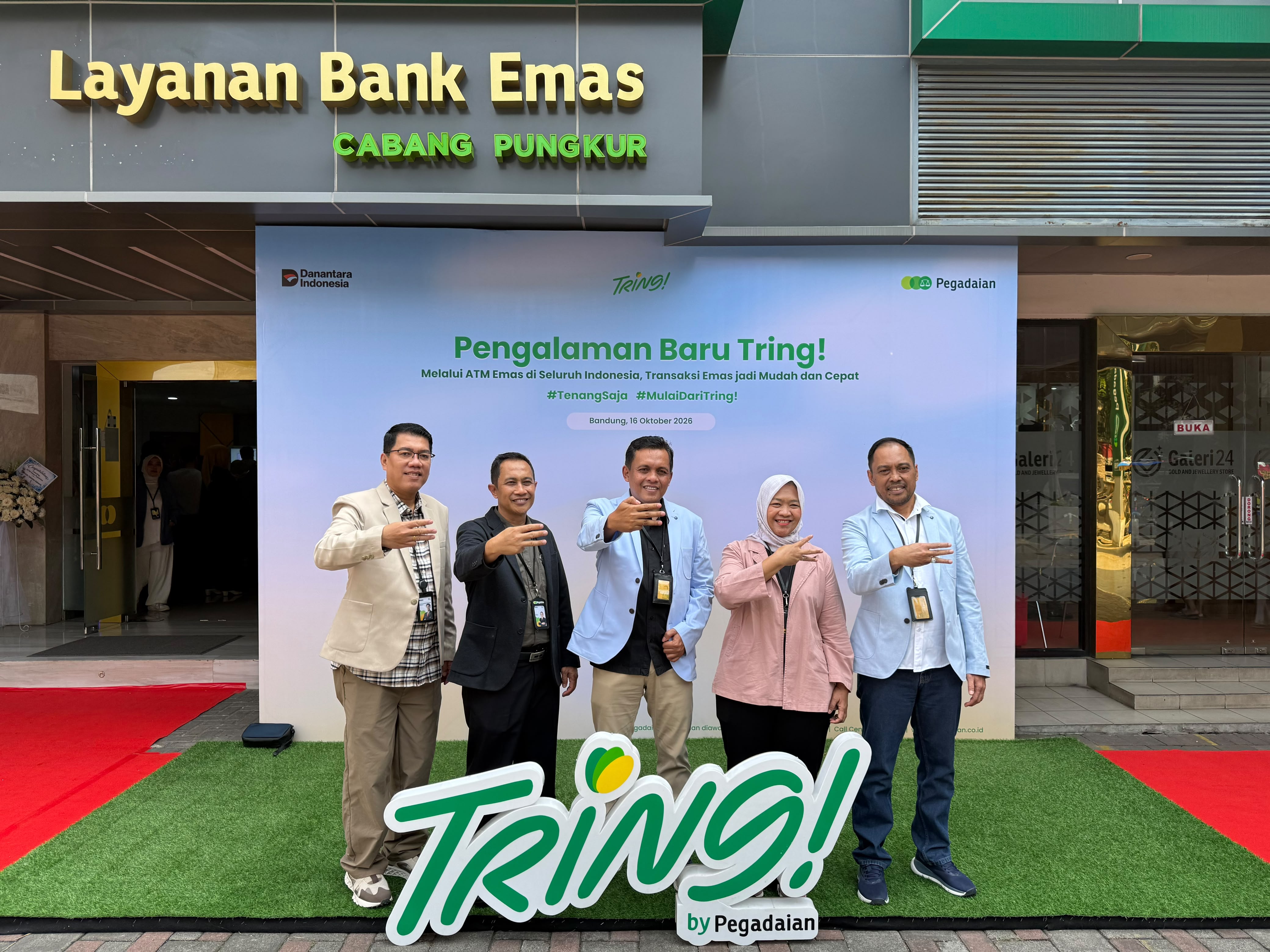Pegadaian Luncurkan ATM Emas di Bandung, Cetak Emas Fisik 1–100 Gram Kini Bisa Instan